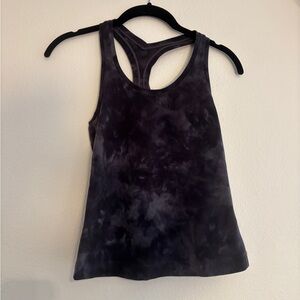 lululemon athletica Black Tie-Dye Racerback Tank